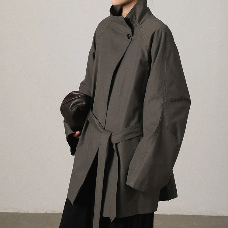 Damen Modische Langjacke Nord Taschen