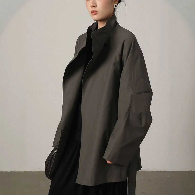 Damen Modische Langjacke Nord Taschen