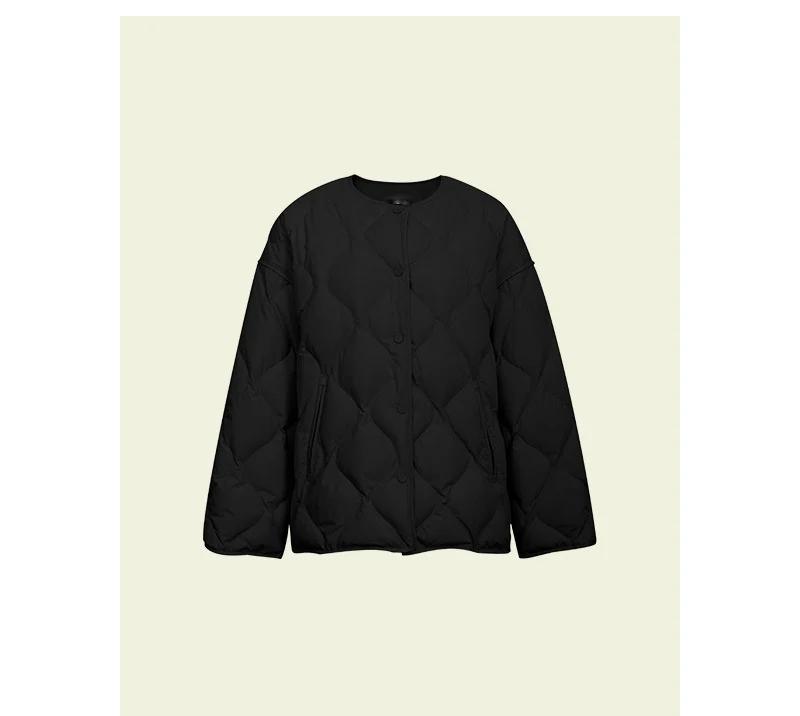 Damen Modische lange Daunenjacke Nord Taschen