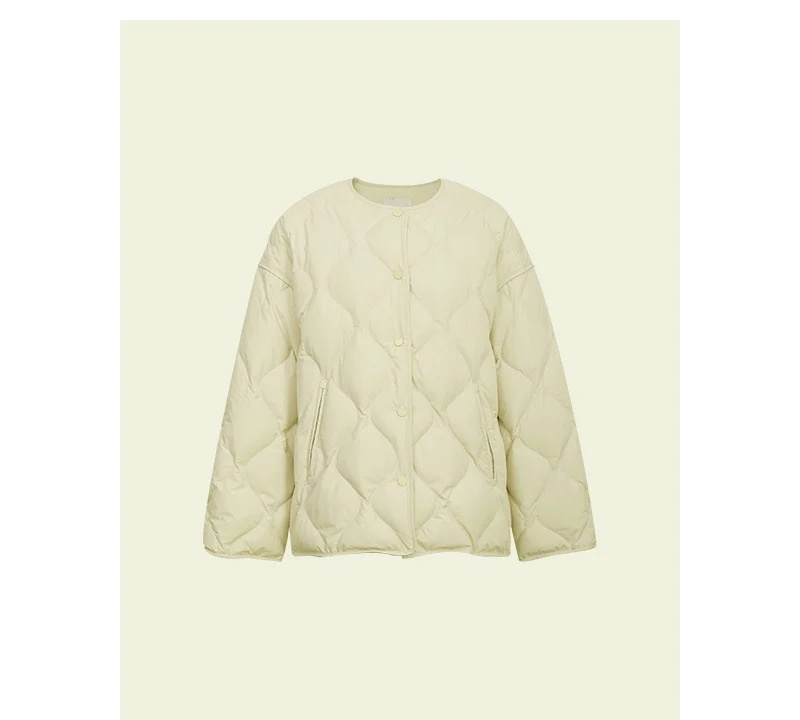 Damen Modische lange Daunenjacke Nord Taschen