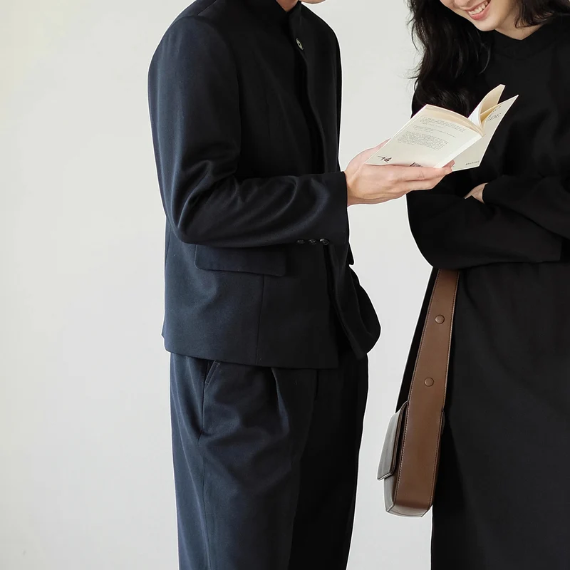 Damen Modische Kurzjacke mit Stehkragen Nord Taschen