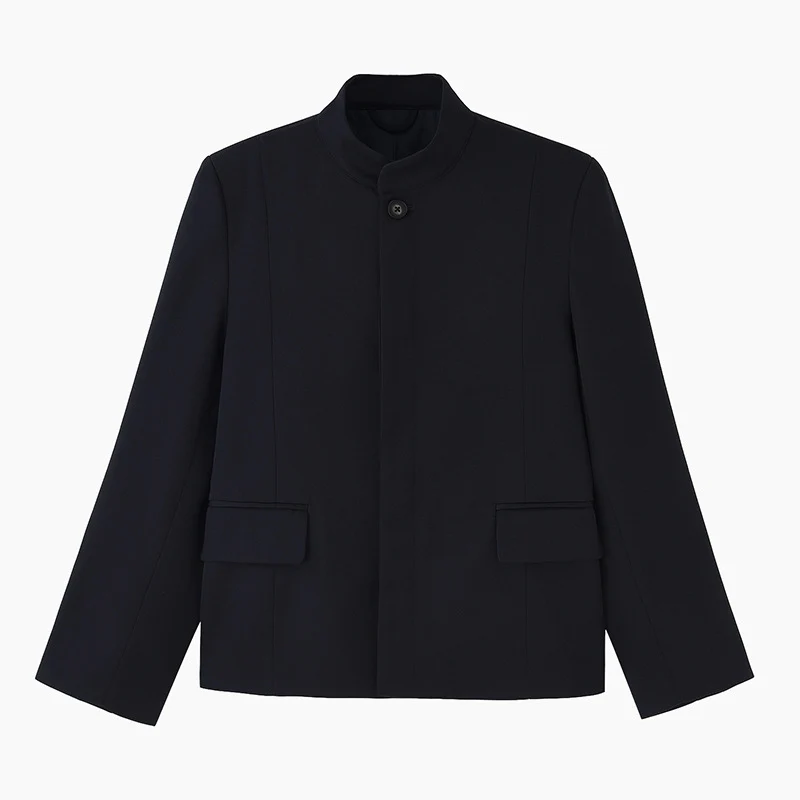 Damen Modische Kurzjacke mit Stehkragen Nord Taschen