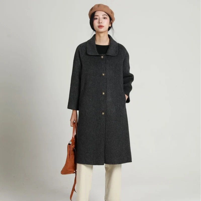 Damen Modische Kurzjacke mit Knopfleiste Nord Taschen