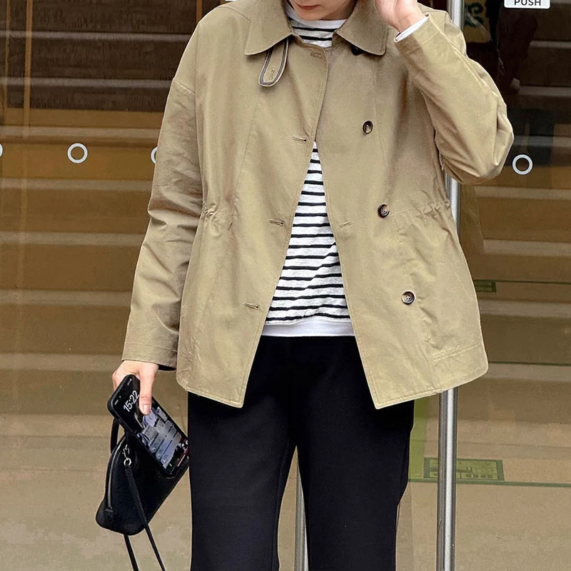 Damen Modische Kurzjacke mit hohem Kragen Nord Taschen