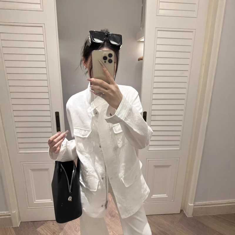 Damen Modische und luftige Sommerjacke Nord Taschen