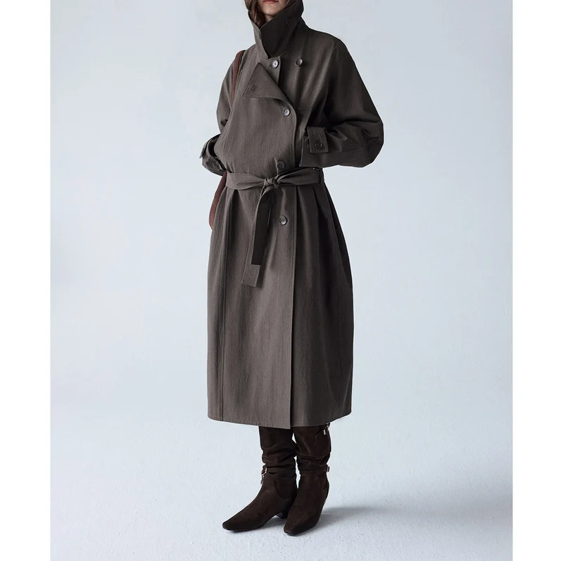 Damen Modische und lässige Jacke mit hohem Kragen Nord Taschen