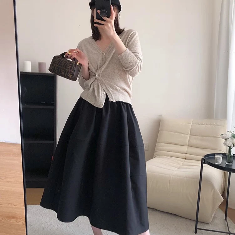 Damen Modische und elegante Faltenrock Nord Taschen
