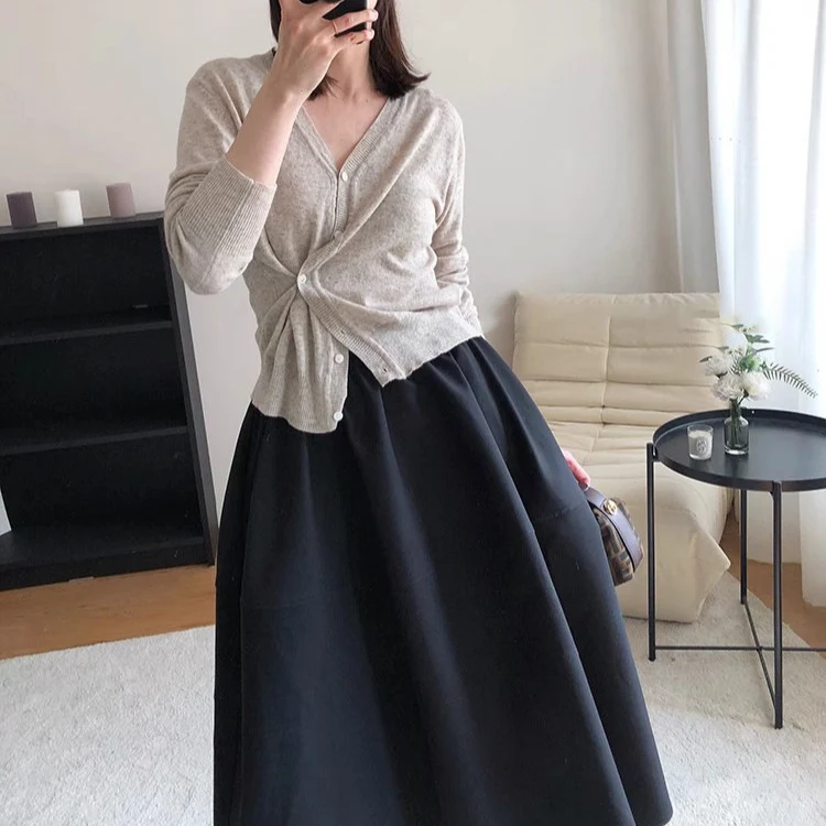 Damen Modische und elegante Faltenrock Nord Taschen