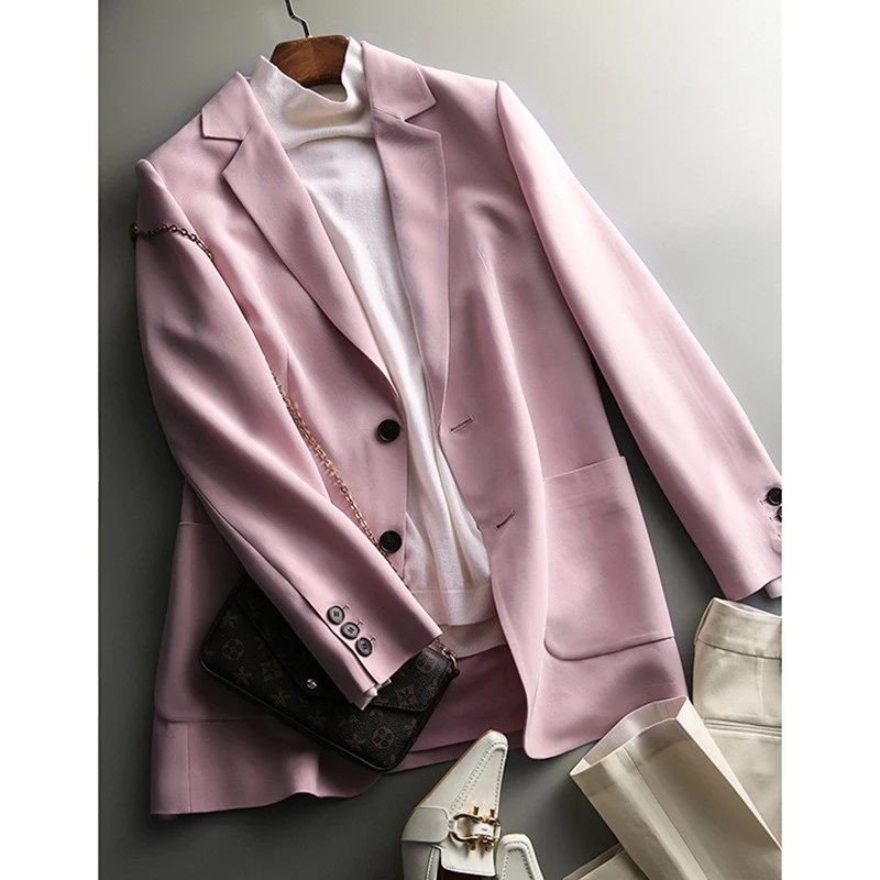 Damen Modische und elegante Blazerjacke Nord Taschen