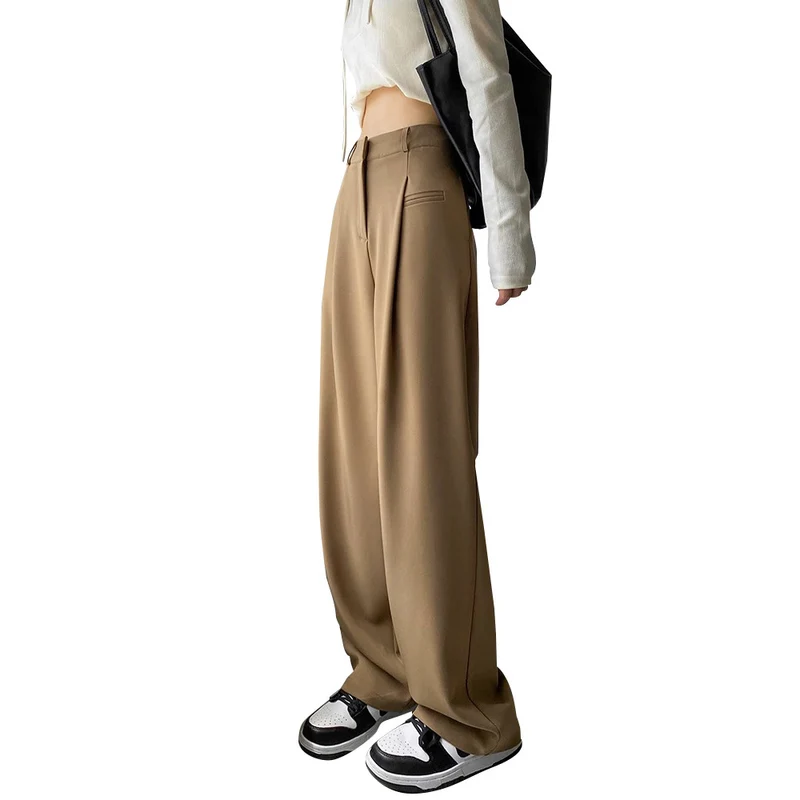 Damen Modische und bequeme Hochtaillierte Palazzo-Hose Nord Taschen