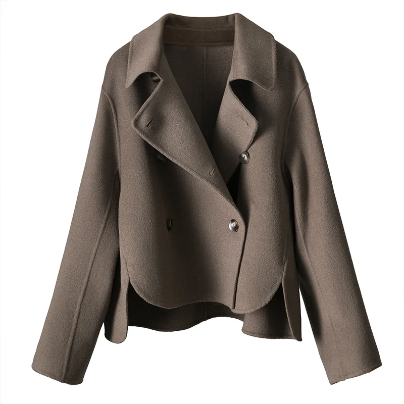 Damen Modische Kurzarmpulloverjacke Nord Taschen