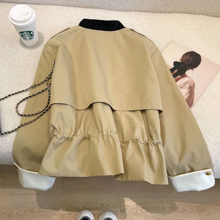 Damen Modische Jacke mit verschließbarer Front Nord Taschen