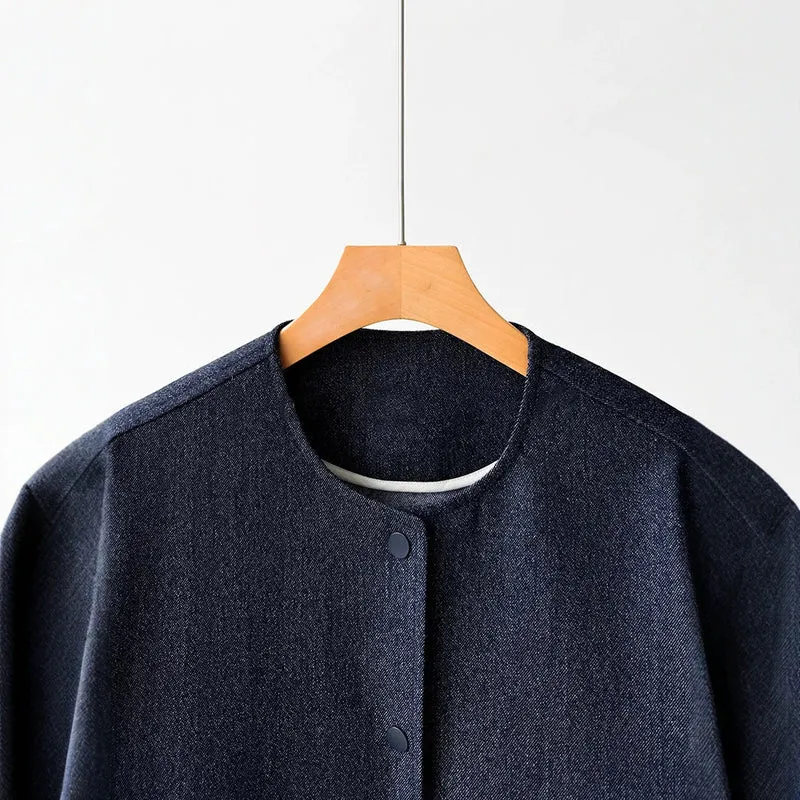 Damen Modische Jacke mit Knöpfen und praktischen Taschen Nord Taschen