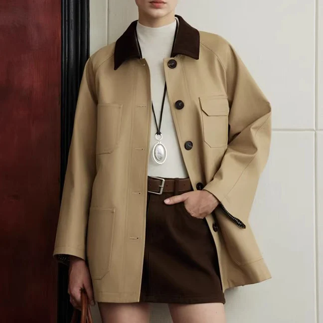 Damen Modische Jacke mit klassischem Schnitt Nord Taschen