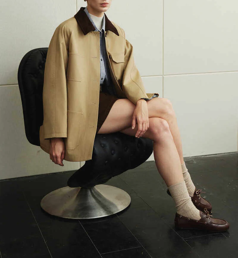Damen Modische Jacke mit klassischem Schnitt Nord Taschen
