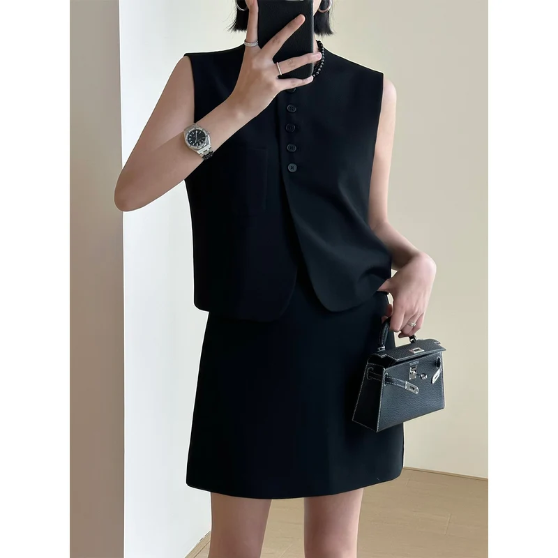 Damen Modisches Blazer-Kleid-Set Nord Taschen