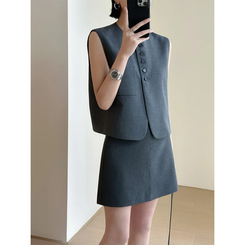 Damen Modisches Blazer-Kleid-Set Nord Taschen