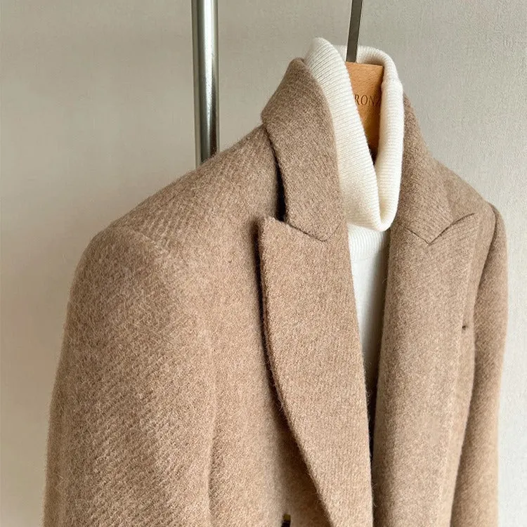 Damen Modischer Wollblazer mit elegantem Schnitt Nord Taschen