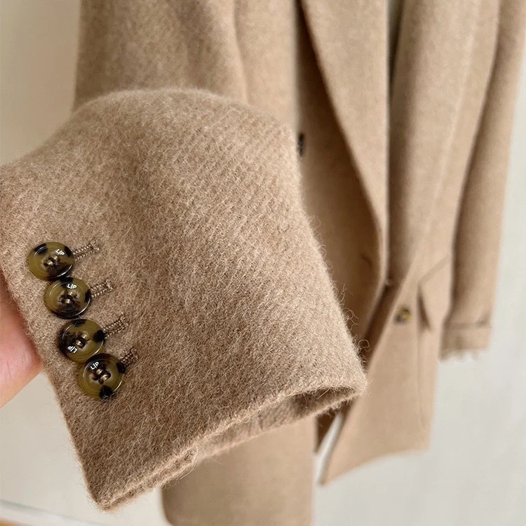 Damen Modischer Wollblazer mit elegantem Schnitt Nord Taschen