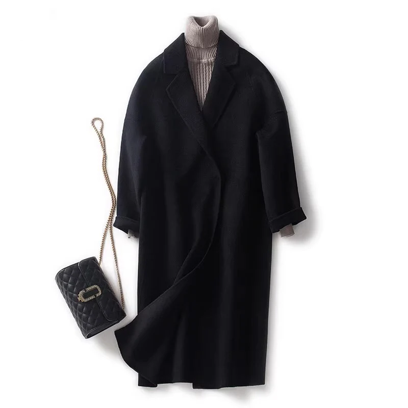 Damen Modischer Wickelmantel Nord Taschen