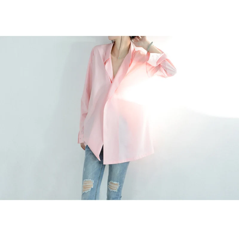 Damen Legere Oversized-Bluse mit modernem Schnitt Nord Taschen