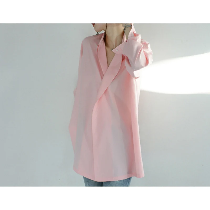 Damen Legere Oversized-Bluse mit modernem Schnitt Nord Taschen