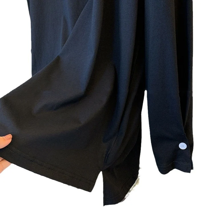 Damen Lässiges Langarmshirt mit modernem Schnitt Nord Taschen