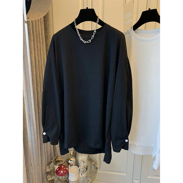 Damen Lässiges Langarmshirt mit modernem Schnitt Nord Taschen