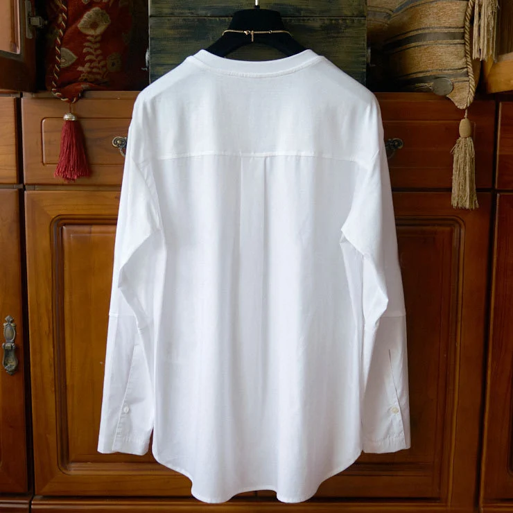 Damen Lässiges Langarmshirt mit elegantem Schnitt Nord Taschen