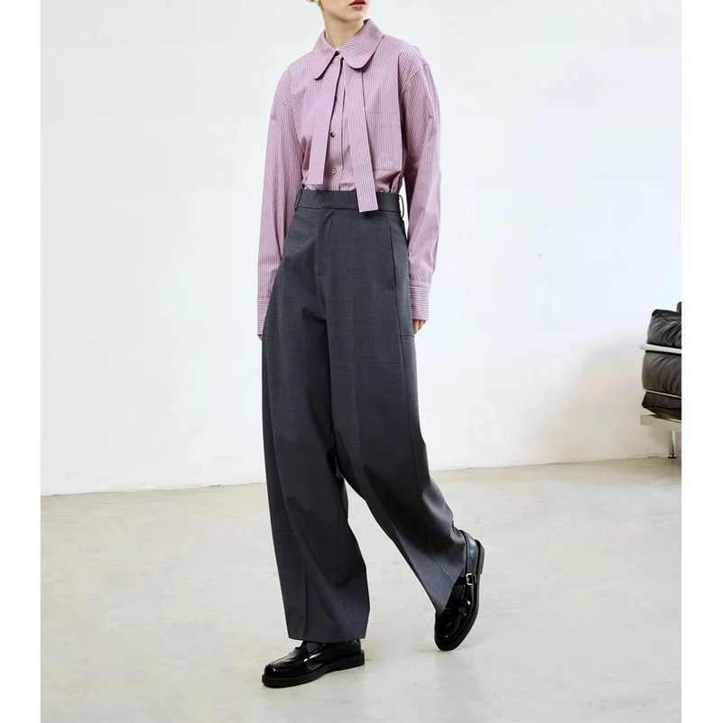 Damen Modische High-Waist Palazzo-Hose Nord Taschen
