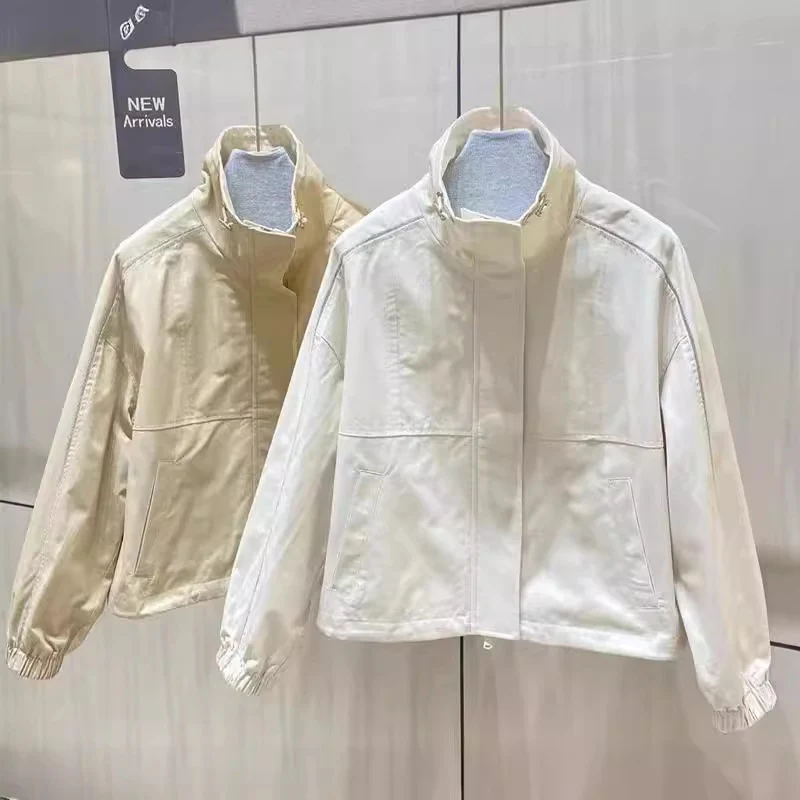 Damen Modische Freizeitjacke mit hohem Kragen Nord Taschen