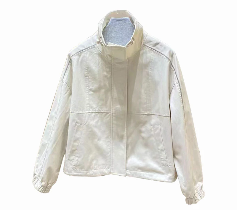 Damen Modische Freizeitjacke mit hohem Kragen Nord Taschen