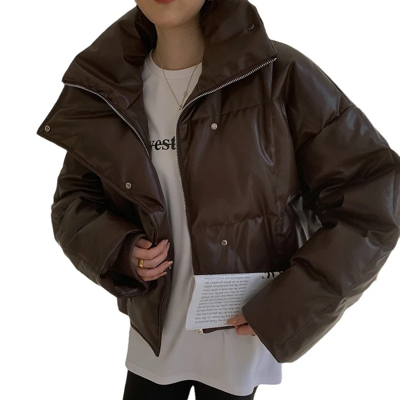 Damen Modische cropped Daunenjacke Nord Taschen