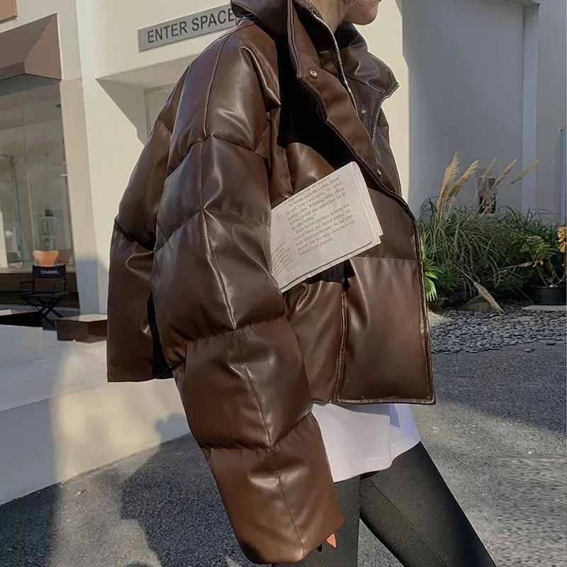 Damen Modische cropped Daunenjacke Nord Taschen