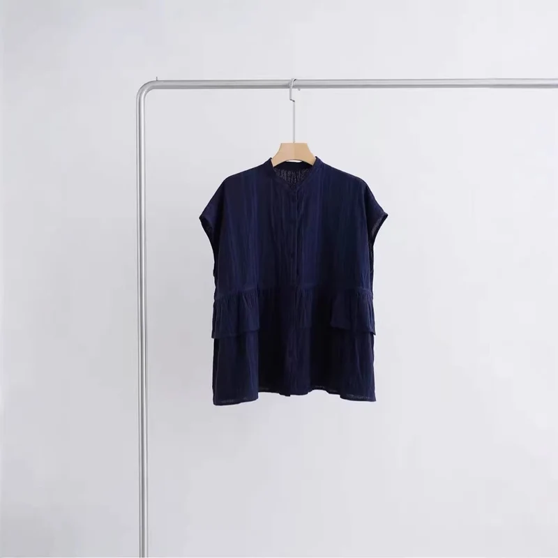 Damen Modische Bluse mit Rüschendetails Nord Taschen