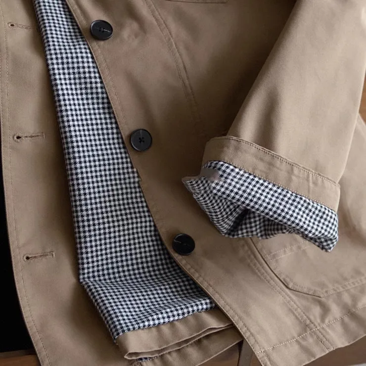 Damen Modische Übergangsjacke mit weichem Kragen Nord Taschen
