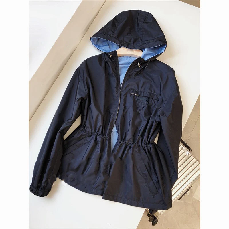 Damen Modische Übergangsjacke mit verstellbarem Bund Nord Taschen
