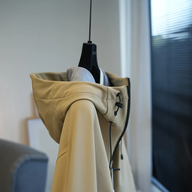Damen Modische Übergangsjacke mit Stehkragen und praktischen Taschen Nord Taschen