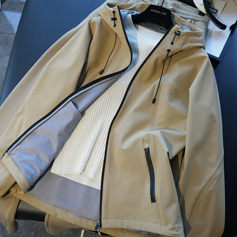 Damen Modische Übergangsjacke mit Stehkragen und praktischen Taschen Nord Taschen