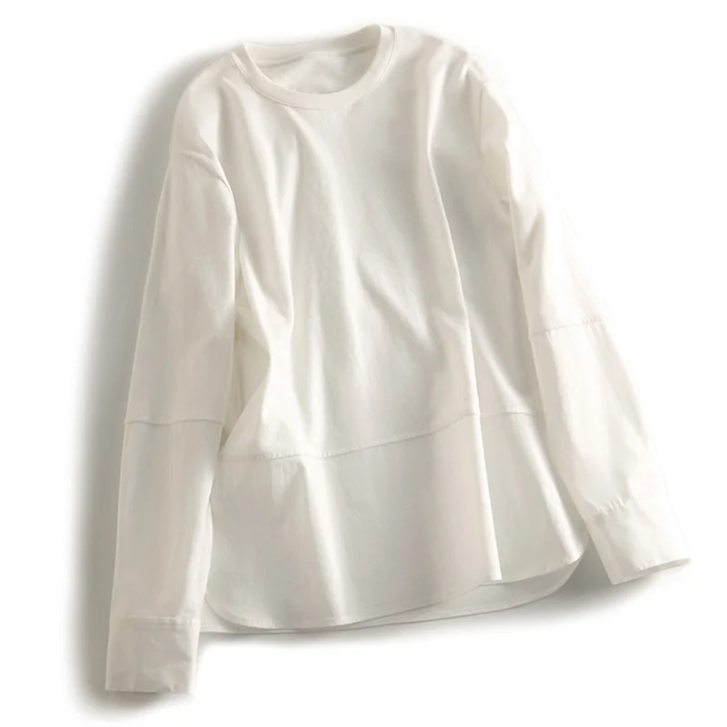 Damen Lässiges Langarmshirt Nord Taschen