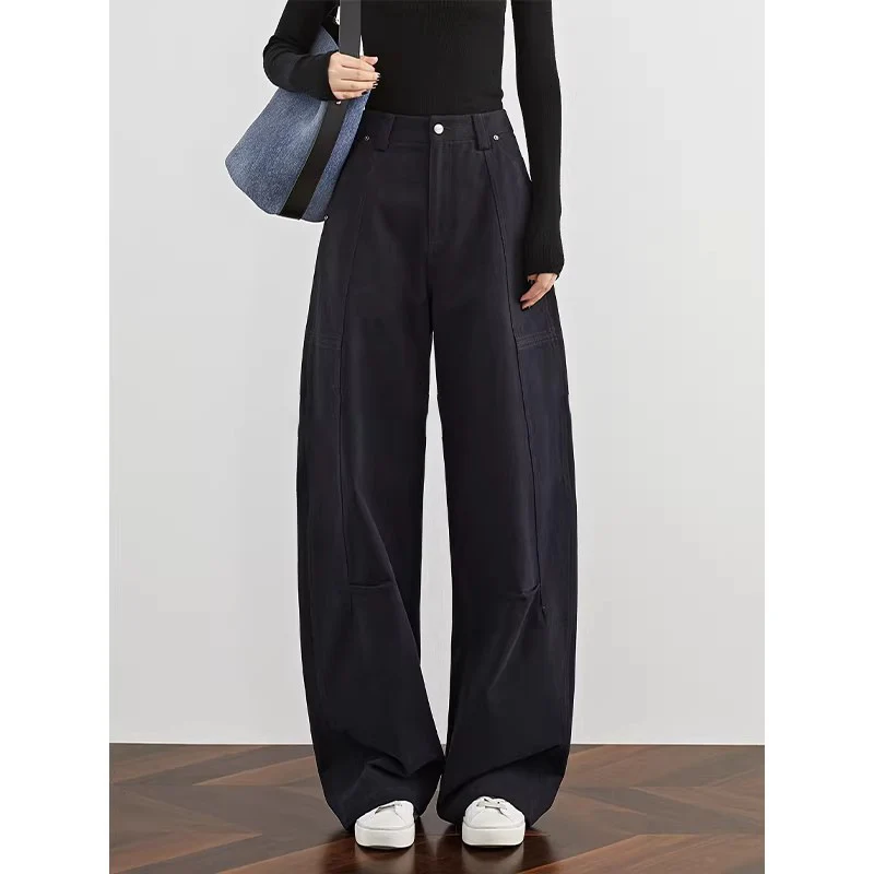Damen Lässiger Strickpullover mit weitem Schnitt Nord Taschen