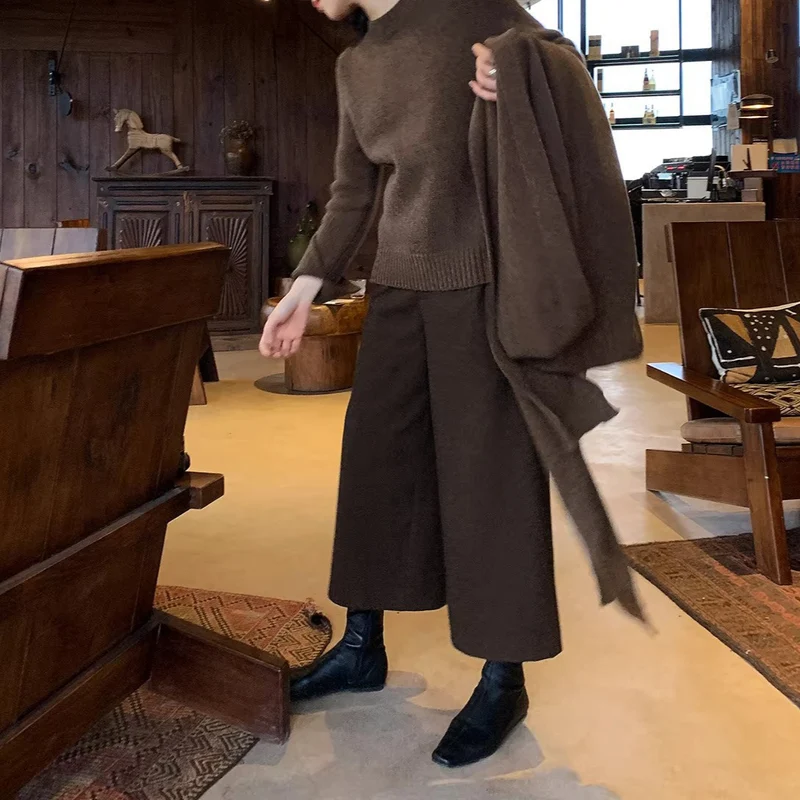 Damen Lässige, weite Strickjacke Nord Taschen