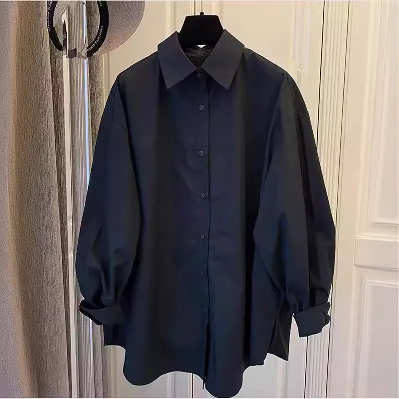 Damen Lässige Baumwollbluse mit Puffärmeln Nord Taschen