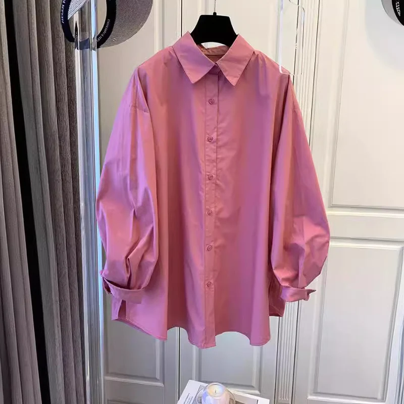 Damen Lässige Baumwollbluse mit Puffärmeln Nord Taschen