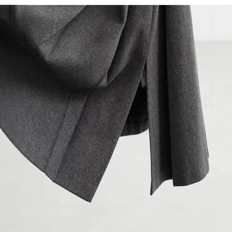 Damen Langer Plisseerock mit hohem Bund Nord Taschen