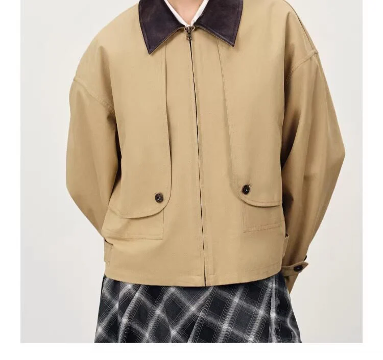 Damen Lässige und modische Übergangsjacke mit kontrastiertem Kragen Nord Taschen