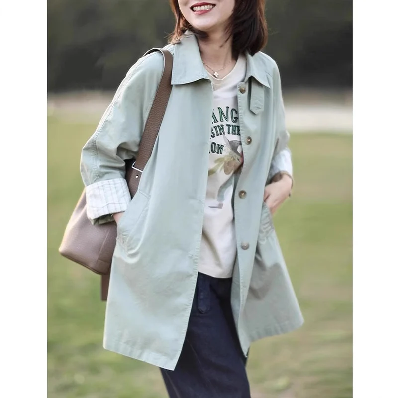 Damen Lässige und farbenfrohe Übergangsjacke Nord Taschen