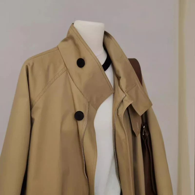 Damen Lässige, übergroße Utility-Jacke Nord Taschen