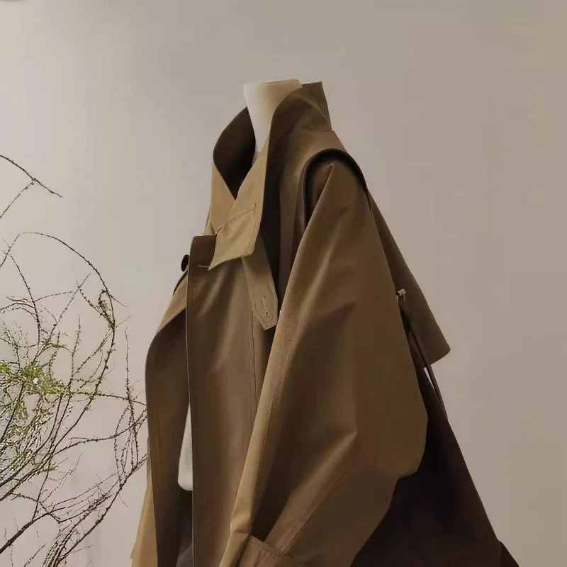 Damen Lässige, übergroße Utility-Jacke Nord Taschen