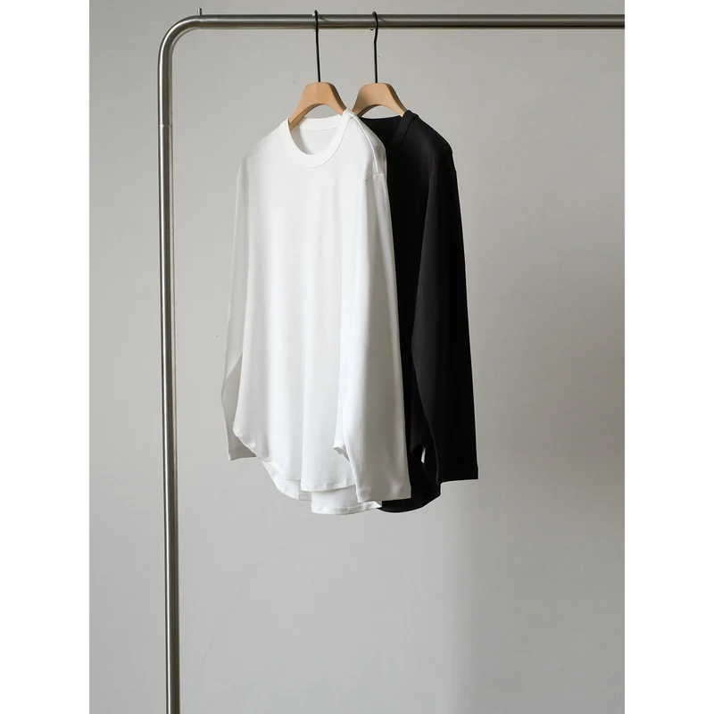 Damen Langarmshirt aus weichem Baumwollmix Nord Taschen